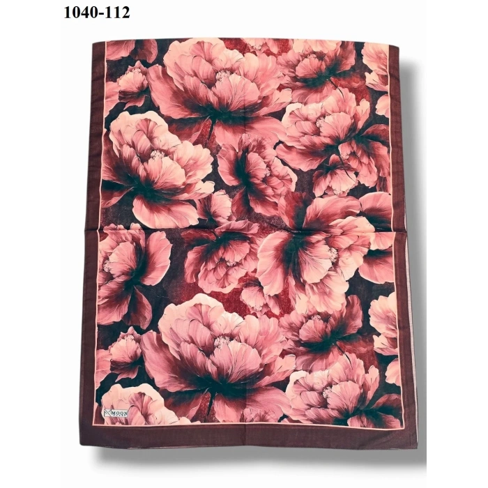 Moon Scarf Soft Pamuk Şal (Bordo) 1040-112