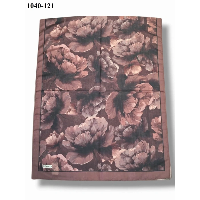 Moon Scarf Soft Pamuk Şal (Kahverengi) 1040-121