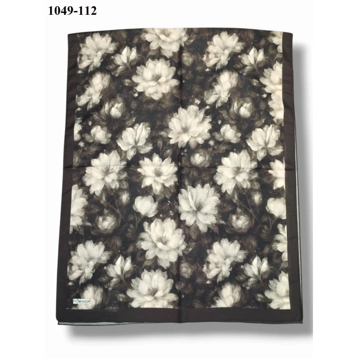 Moon Scarf Soft Pamuk Şal (Kahverengi) 1049-112