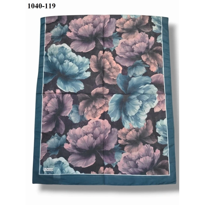 Moon Scarf Soft Pamuk Şal (Petrol Mavisi) 1040-119