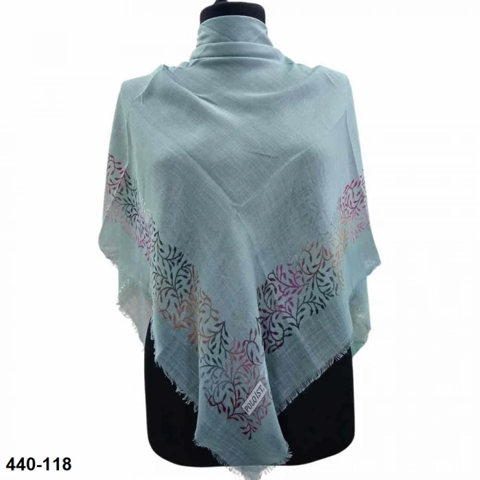 Polo İst Desenli Flamlı Eşarp 440-118