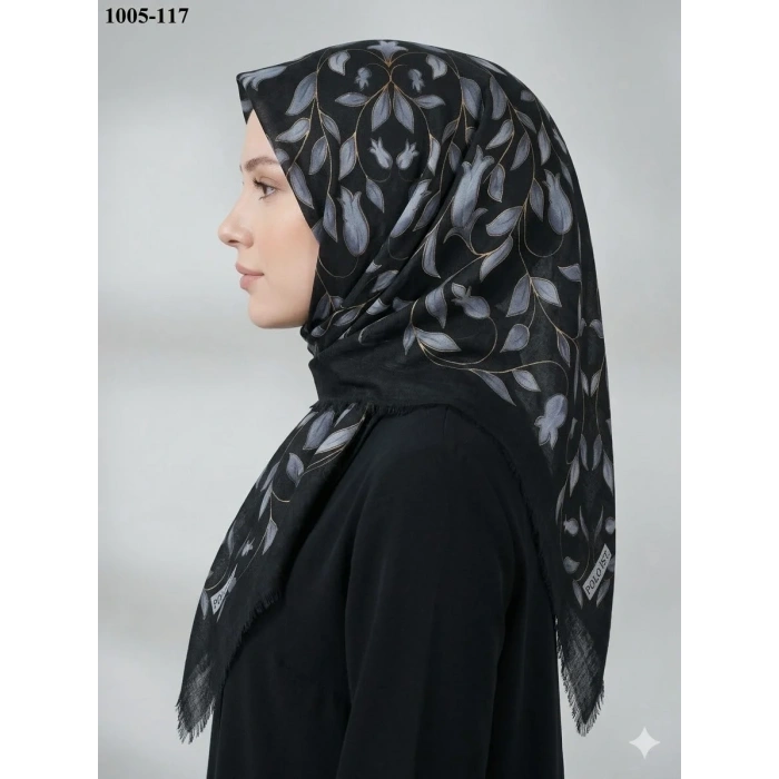 Polo İst Desenli Flamlı Pamuk Eşarp 1005-117
