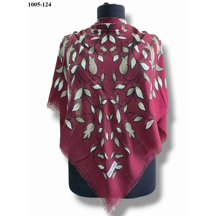 Polo İst Desenli Flamlı Pamuk Eşarp 1005-124