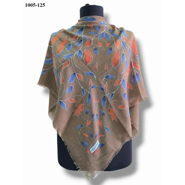 Polo İst Desenli Flamlı Pamuk Eşarp 1005-125