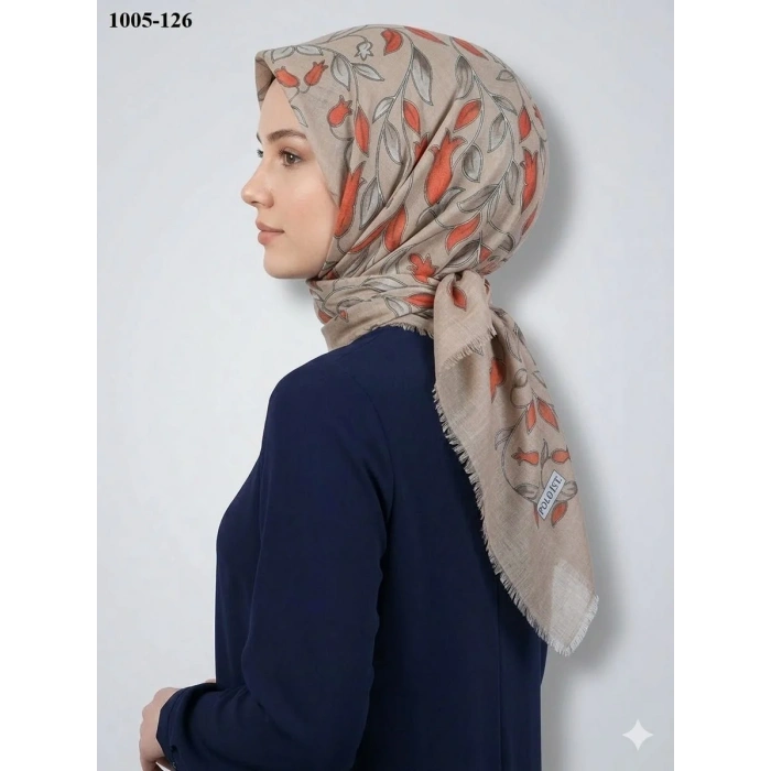 Polo İst Desenli Flamlı Pamuk Eşarp 1005-126