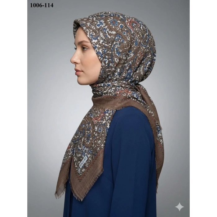 Polo İst Desenli Flamlı Pamuk Eşarp 1006-114