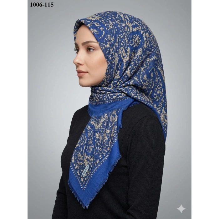 Polo İst Desenli Flamlı Pamuk Eşarp 1006-115