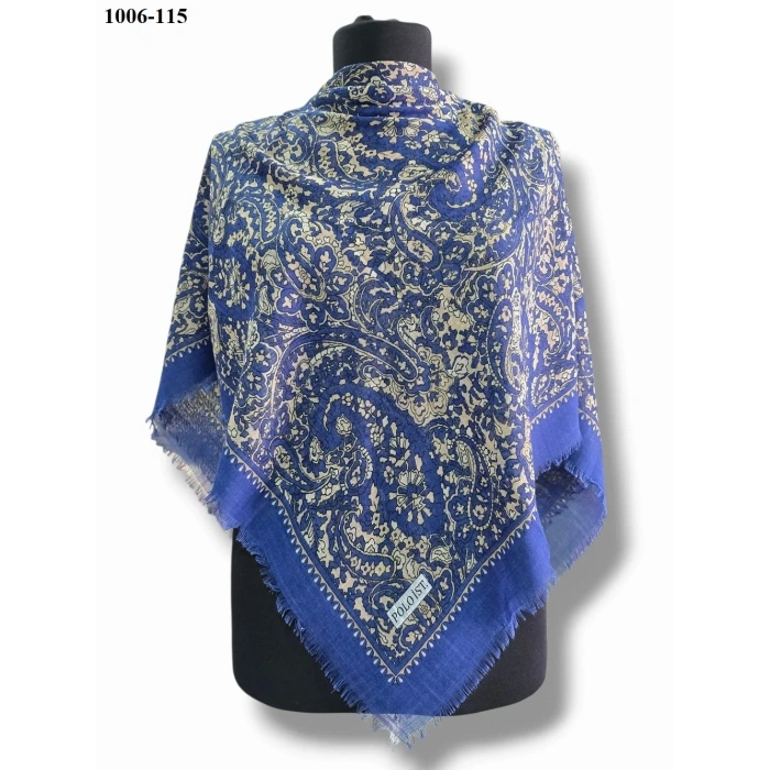 Polo İst Desenli Flamlı Pamuk Eşarp 1006-115