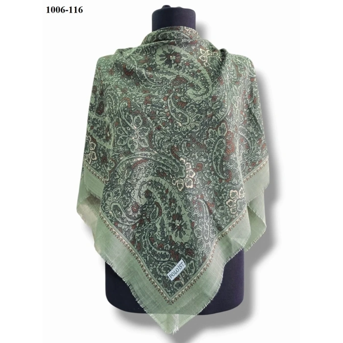Polo İst Desenli Flamlı Pamuk Eşarp 1006-116