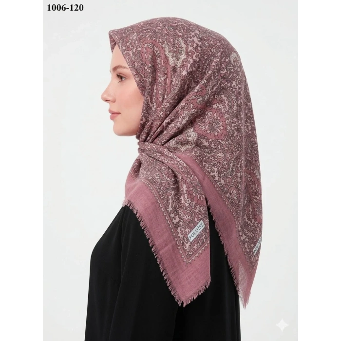 Polo İst Desenli Flamlı Pamuk Eşarp 1006-120