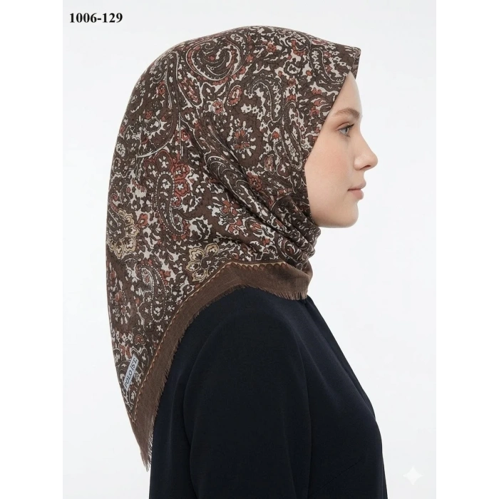 Polo İst Desenli Flamlı Pamuk Eşarp 1006-129