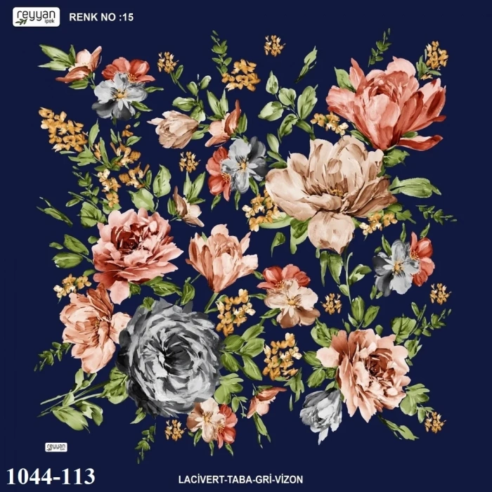Reyyan İpek Desenli Oyalık Yazma 1044-113