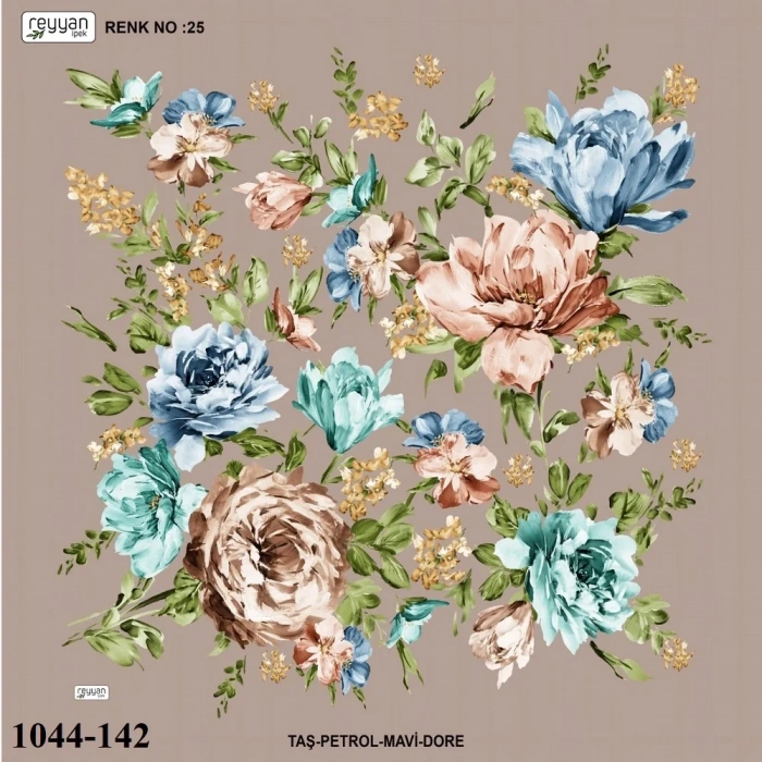 Reyyan İpek Desenli Oyalık Yazma 1044-142