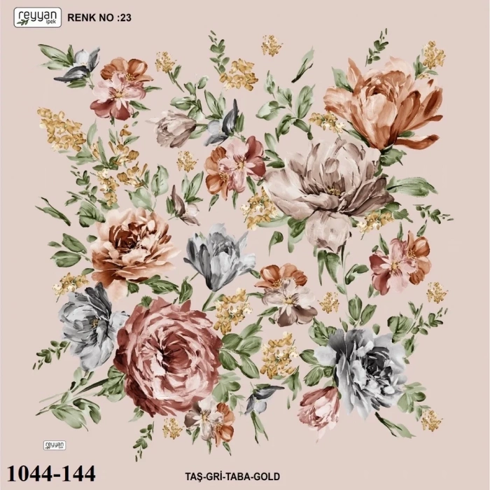 Reyyan İpek Desenli Oyalık Yazma 1044-144