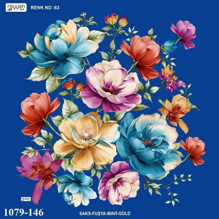 Reyyan İpek Desenli Oyalık Yazma 1079-146