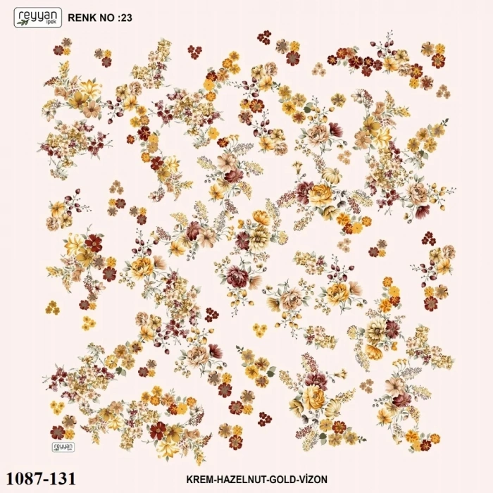 Reyyan İpek Desenli Oyalık Yazma 1087-131