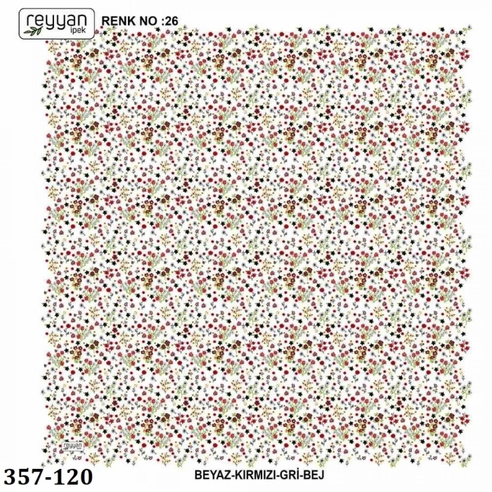 Reyyan İpek Desenli Oyalık Yazma 357-120