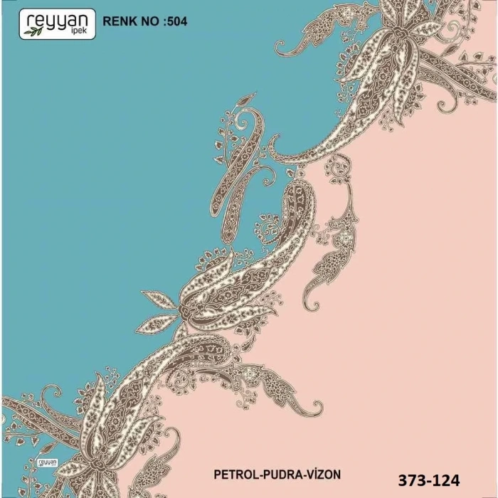 Reyyan İpek Desenli Oyalık Yazma 373-124