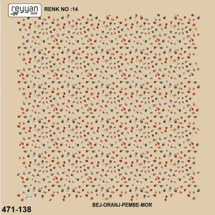 Reyyan İpek Desenli Oyalık Yazma 471-138
