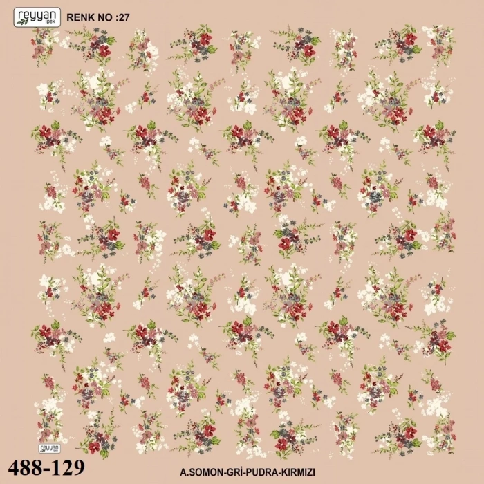 Reyyan İpek Desenli Oyalık Yazma 488-129