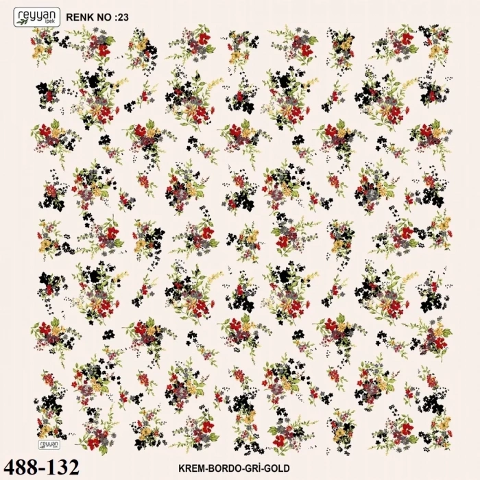 Reyyan İpek Desenli Oyalık Yazma 488-132