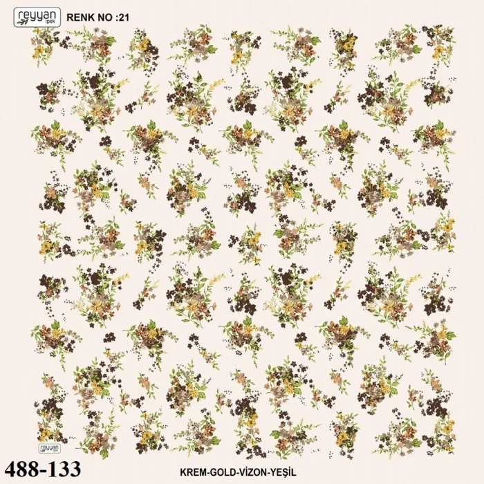 Reyyan İpek Desenli Oyalık Yazma 488-133