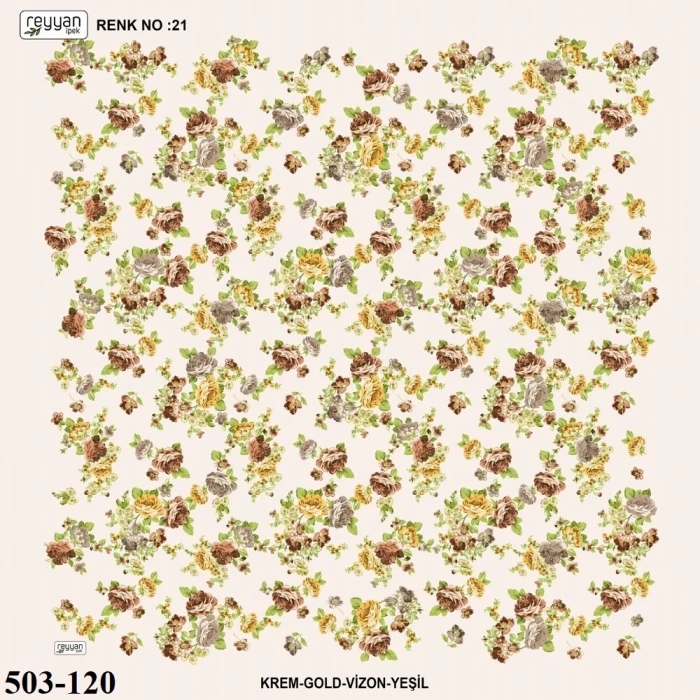 Reyyan İpek Desenli Oyalık Yazma 503-120