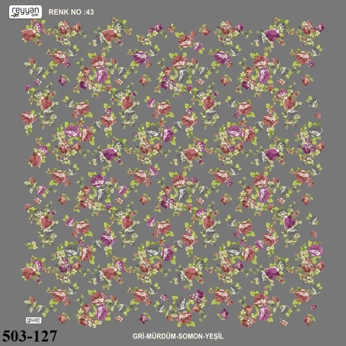 Reyyan İpek Desenli Oyalık Yazma 503-127