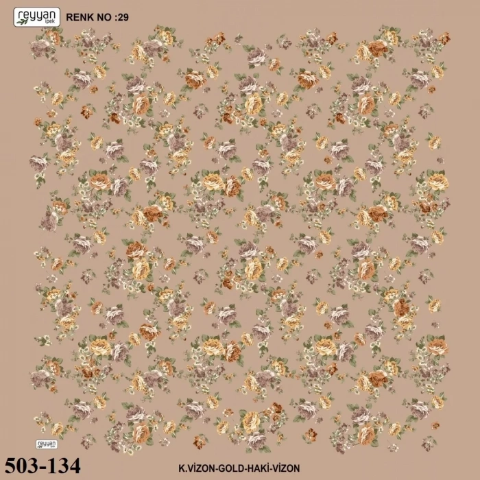 Reyyan İpek Desenli Oyalık Yazma 503-134