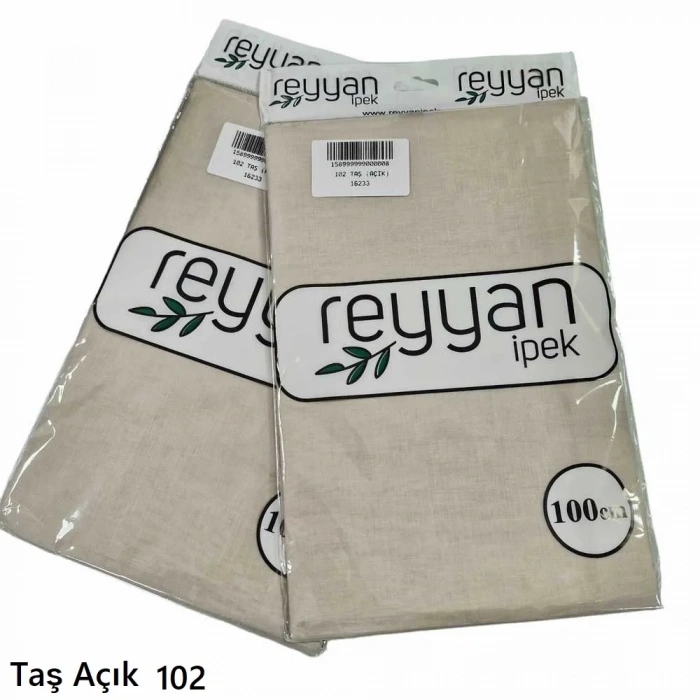 Reyyan İpek Düz Renk Oyalık Yazma 102 (Taş Açık)