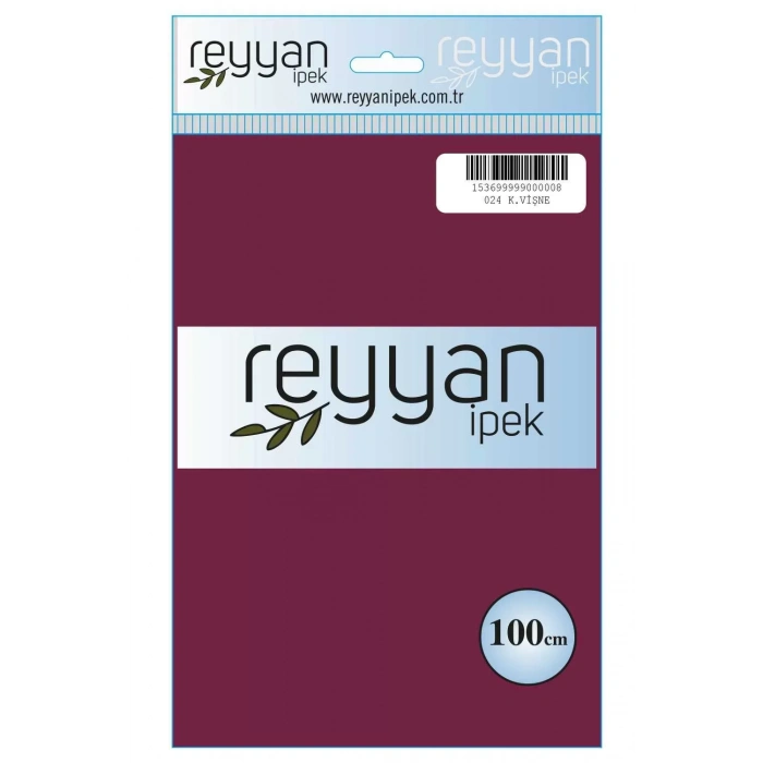 Reyyan İpek Düz Renk Oyalık Yazma reyyan-024 (k. vişne)