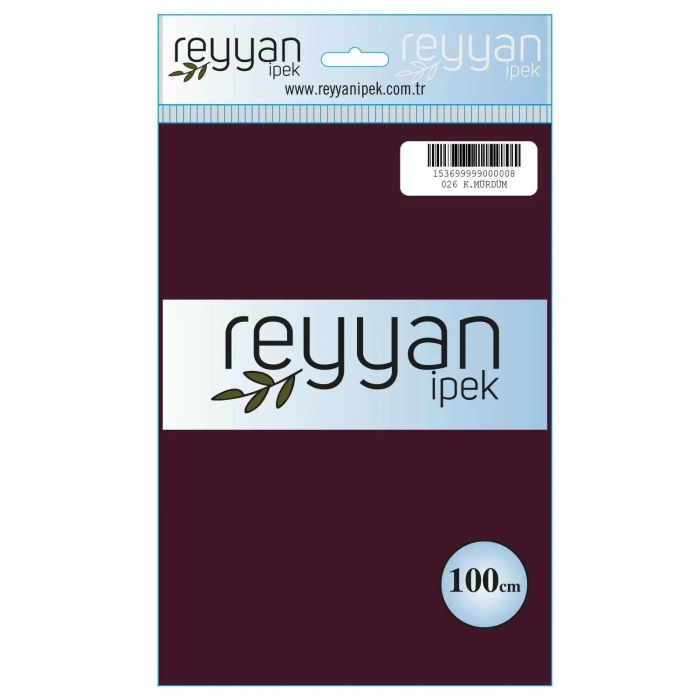 Reyyan İpek Düz Renk Oyalık Yazma reyyan-026 (koyu mürdüm)