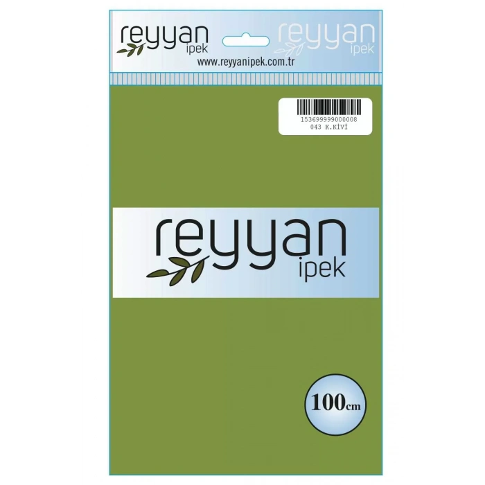 Reyyan İpek Düz Renk Oyalık Yazma reyyan-043 (k. kivi)