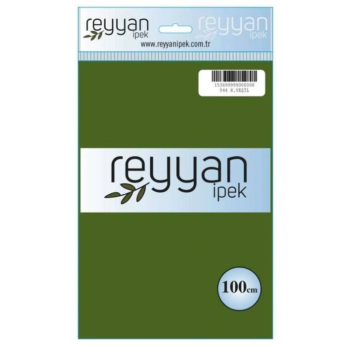 Reyyan İpek Düz Renk Oyalık Yazma reyyan-044 (k. yeşil)
