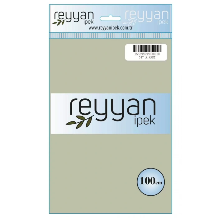 Reyyan İpek Düz Renk Oyalık Yazma reyyan-047 (a. haki)