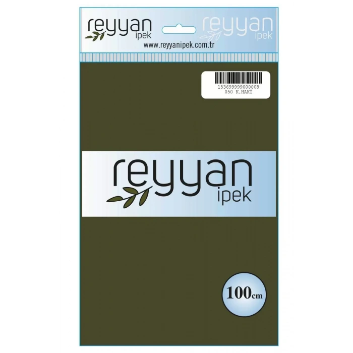 Reyyan İpek Düz Renk Oyalık Yazma reyyan-050 (k. haki)