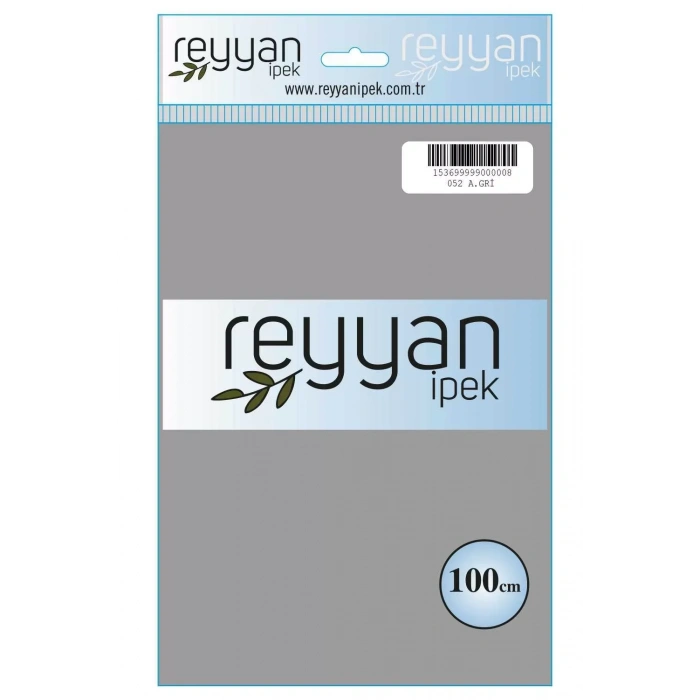 Reyyan İpek Düz Renk Oyalık Yazma reyyan-052 (a. gri)