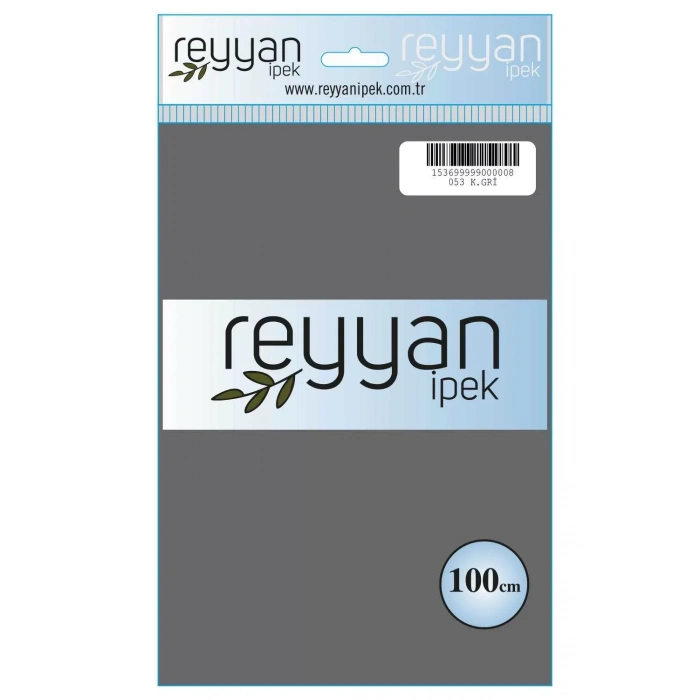 Reyyan İpek Düz Renk Oyalık Yazma reyyan-053 (k. gri)
