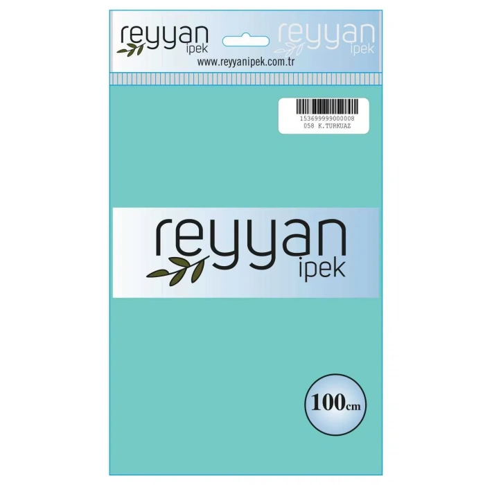 Reyyan İpek Düz Renk Oyalık Yazma reyyan-058 (koyu turkuaz)