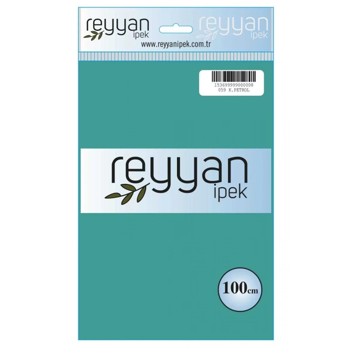 Reyyan İpek Düz Renk Oyalık Yazma reyyan-059 (açık petrol)