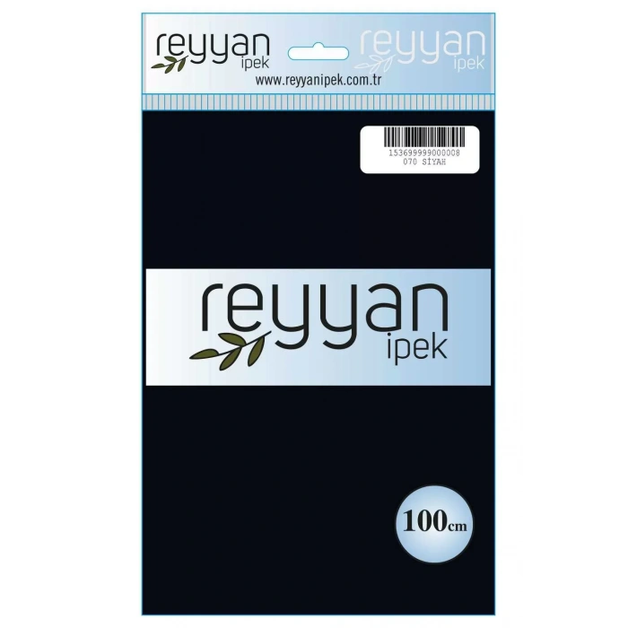Reyyan İpek Düz Renk Oyalık Yazma reyyan-070 (siyah)