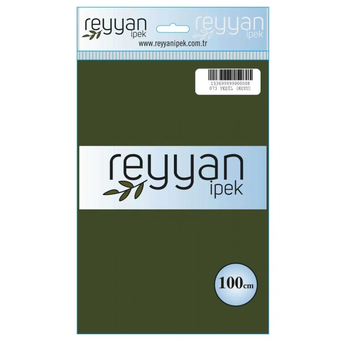 Reyyan İpek Düz Renk Oyalık Yazma reyyan-073 (koyu yeşil haki)