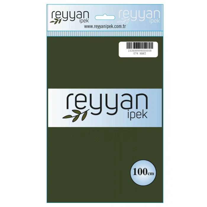 Reyyan İpek Düz Renk Oyalık Yazma reyyan-074 (k. haki)
