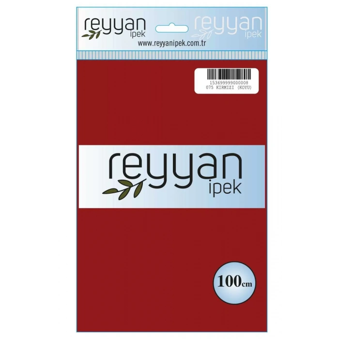 Reyyan İpek Düz Renk Oyalık Yazma reyyan-075 (k.b. kırmızı)