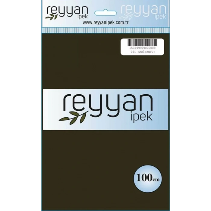 Reyyan İpek Düz Renk Oyalık Yazma reyyan-091 (haki koyu)
