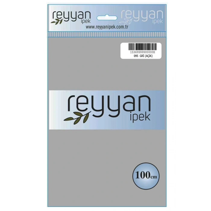 Reyyan İpek Düz Renk Oyalık Yazma reyyan-095 (gri açık tütsü)