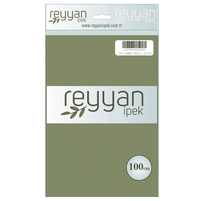 Reyyan İpek Düz Renk Oyalık Yazma reyyan-109 (kaktüs-a. orman yeşili)