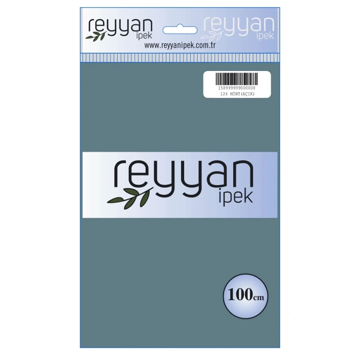 Reyyan İpek Düz Renk Oyalık Yazma reyyan-124 (mint açık-ok. mavisi)