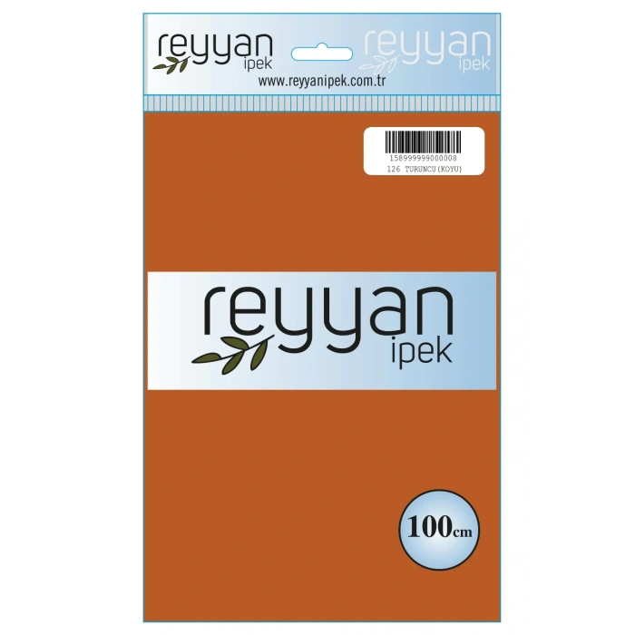 Reyyan İpek Düz Renk Oyalık Yazma reyyan-126 (k. turuncu)