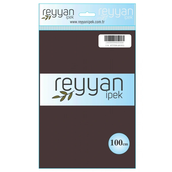 Reyyan İpek Düz Renk Oyalık Yazma reyyan-134 Bitter (Koyu)